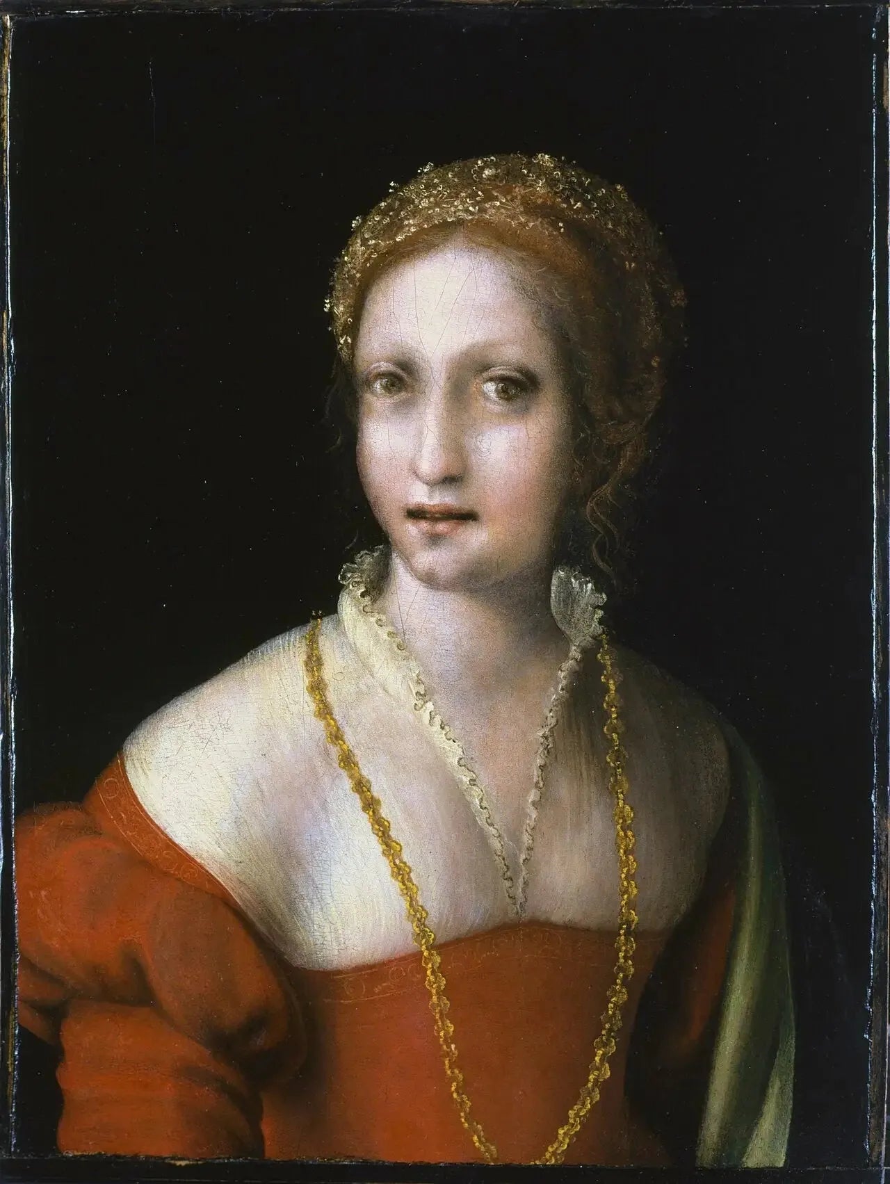 Portrait de jeune femme - Antonio da Correggio image 1 reproduction réalisée par Alpha Reproduction