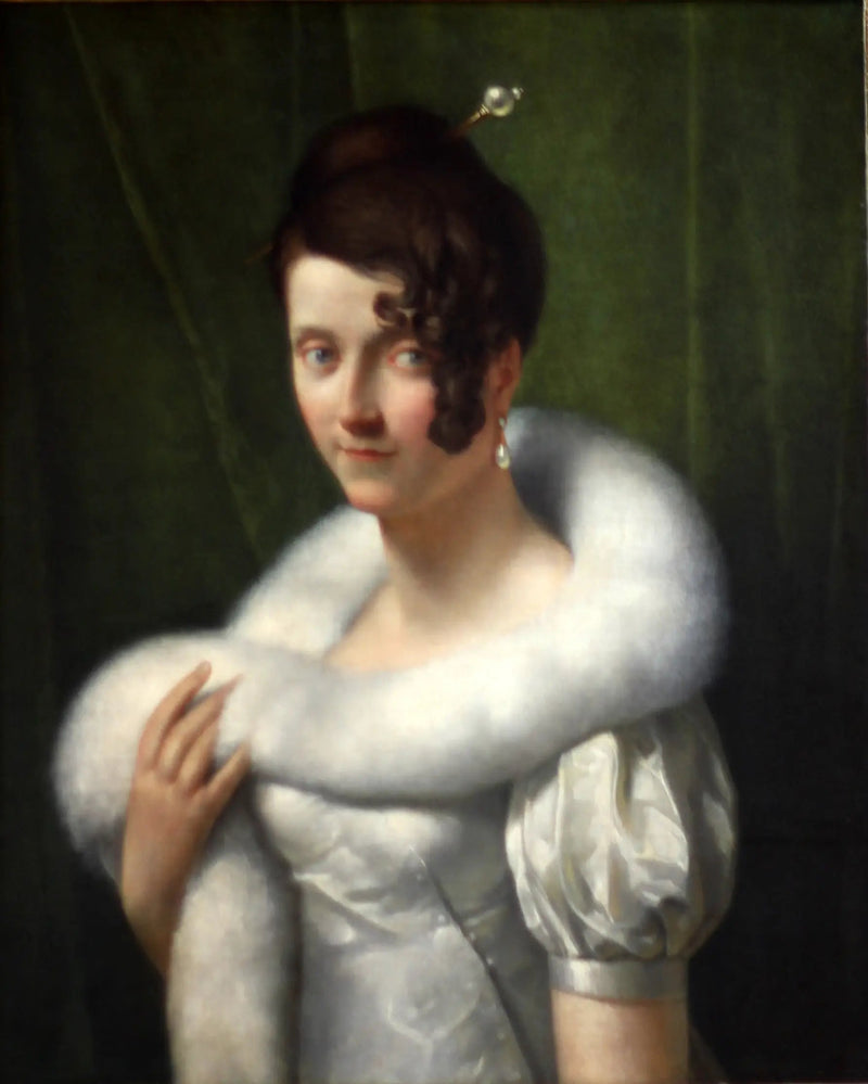 Porträt einer jungen Frau mit Boa - François Gérard