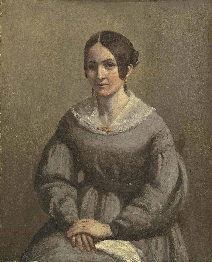 Porträt einer jungen Frau - Jean-Baptiste Camille Corot