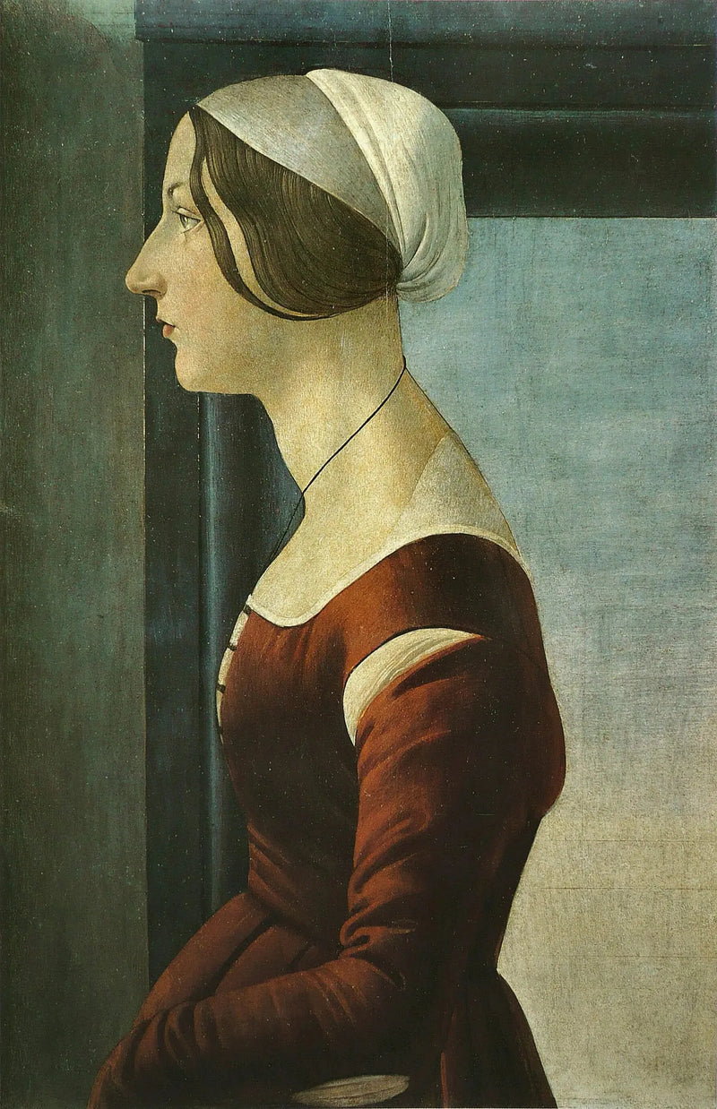 Porträt einer jungen Frau - Sandro Botticelli