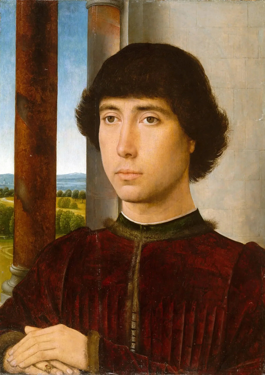 Porträt eines jungen Mannes - Hans Memling