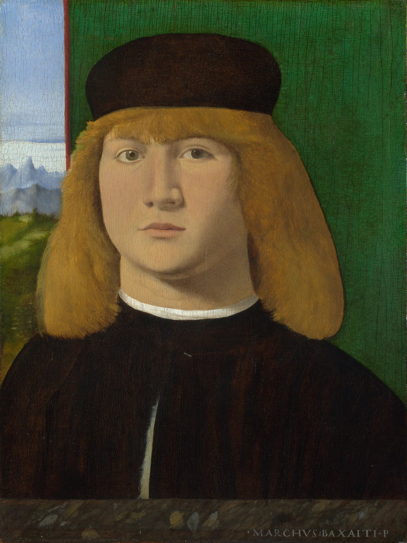 Porträt eines jungen Mannes - Marco Basaiti