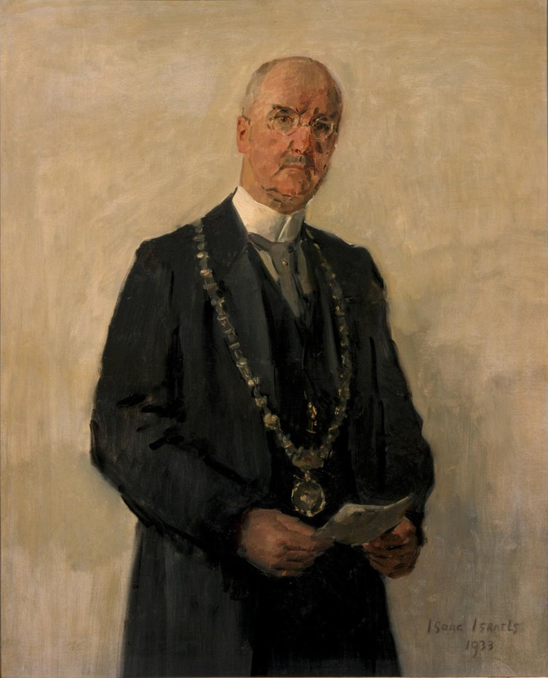 Porträt von Joachimus Pieter Fockema Andreae (1879-1949), Bürgermeister von Utrecht - Isaac Israels