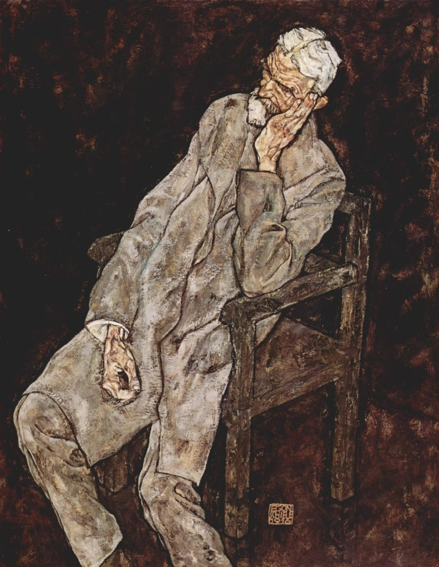 Porträt von Johann Harms - Egon Schiele