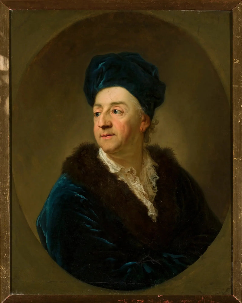 Portrait von Johann Nepomuk von Schaffgotsch in einem Bademantel. - Anton Graff