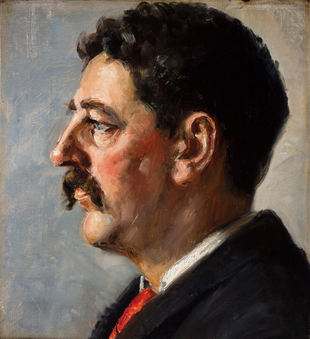 Portrait de John H. Brøndum - Michael Peter Ancher image 1 copie peinte à la main à l’huile