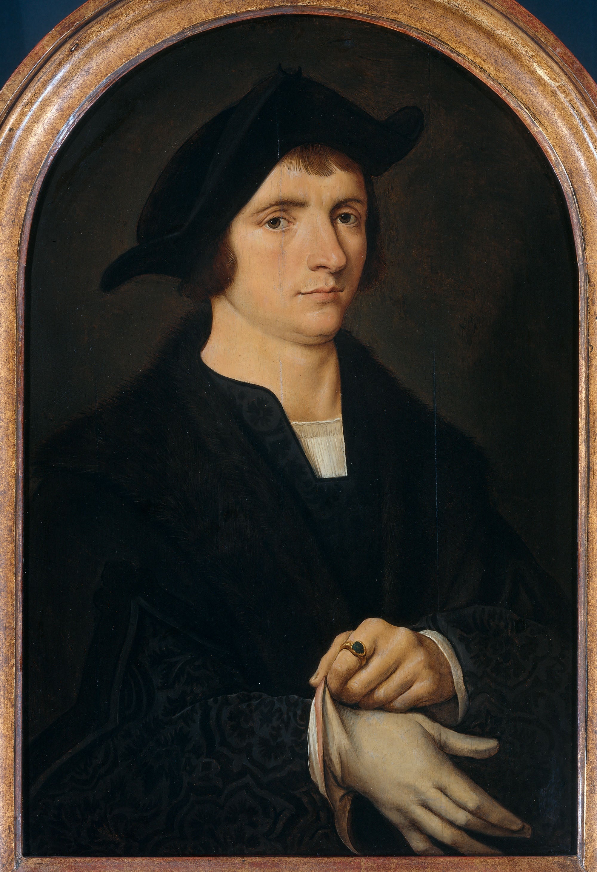 Portrait de Joris Vézeleer - Joos van Cleve image 1 reproduction réalisée par Alpha Reproduction