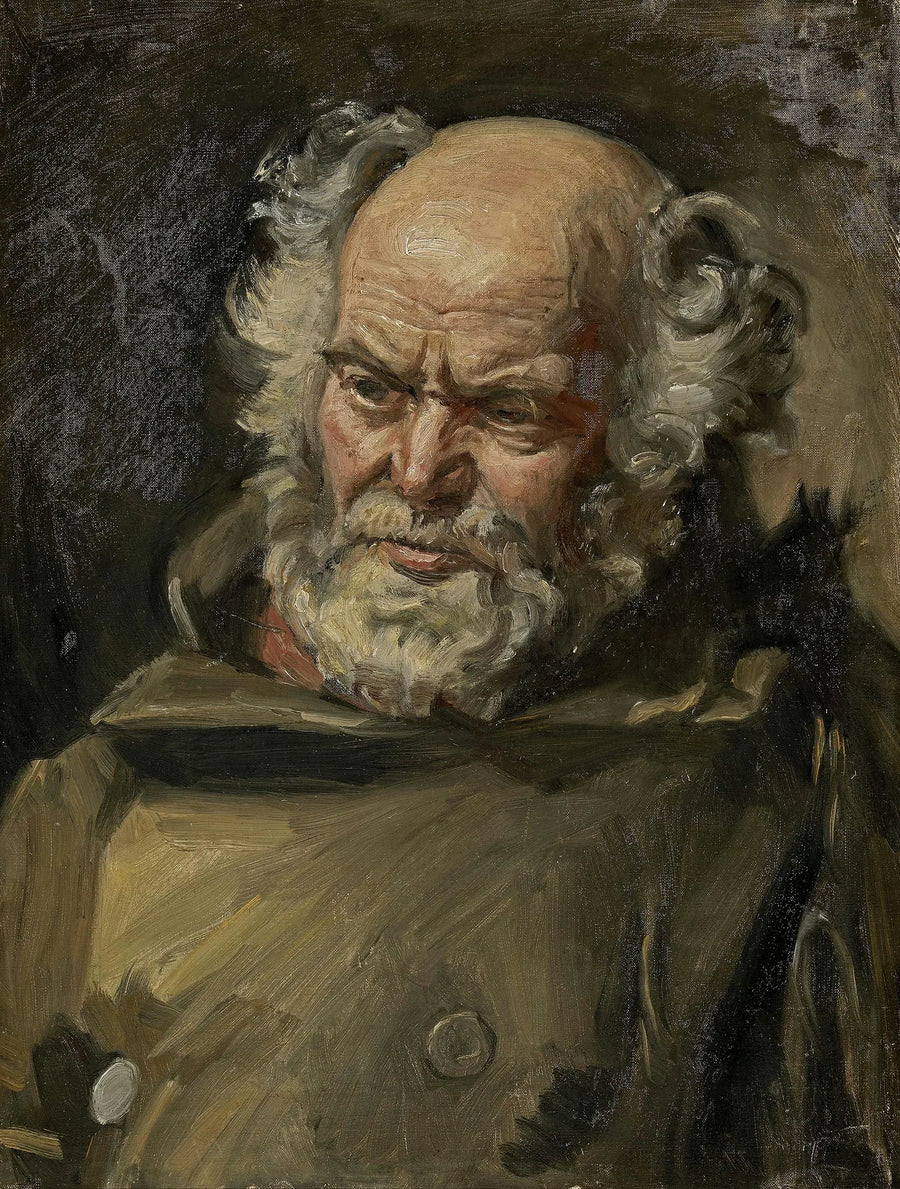 Porträt von Josef Bonatzi. -Michael Peter Ancher