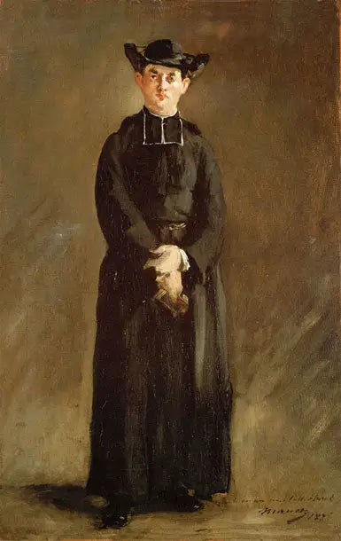 Porträt des Abbé Hurel - Édouard Manet