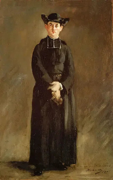 Porträt des Abbé Hurel - Édouard Manet