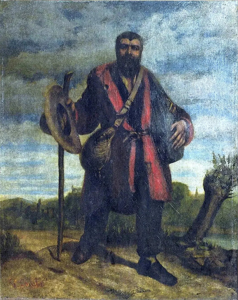 Porträt des Apostels Jean Journet, der auf der Suche nach der universellen Harmonie ist - Gustave Courbet