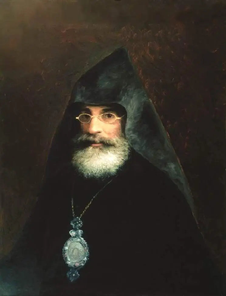 Portrait de l'archevêque Gabriel Aivazyan (frère de I. Aivazovsky) - Ivan Aïvazovski image 1 tableau peint à l’huile sur toile