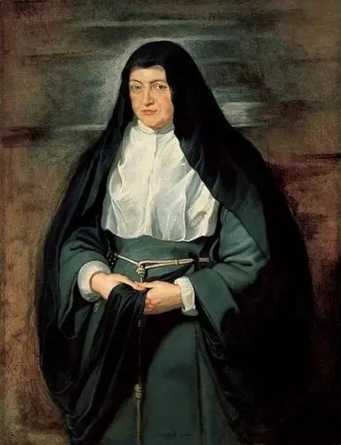 Porträt der Erzherzogin Isabelle-Claire Eugénie, spanische Regentin der Niederlande, im Klarissenhabit - Peter Paul Rubens