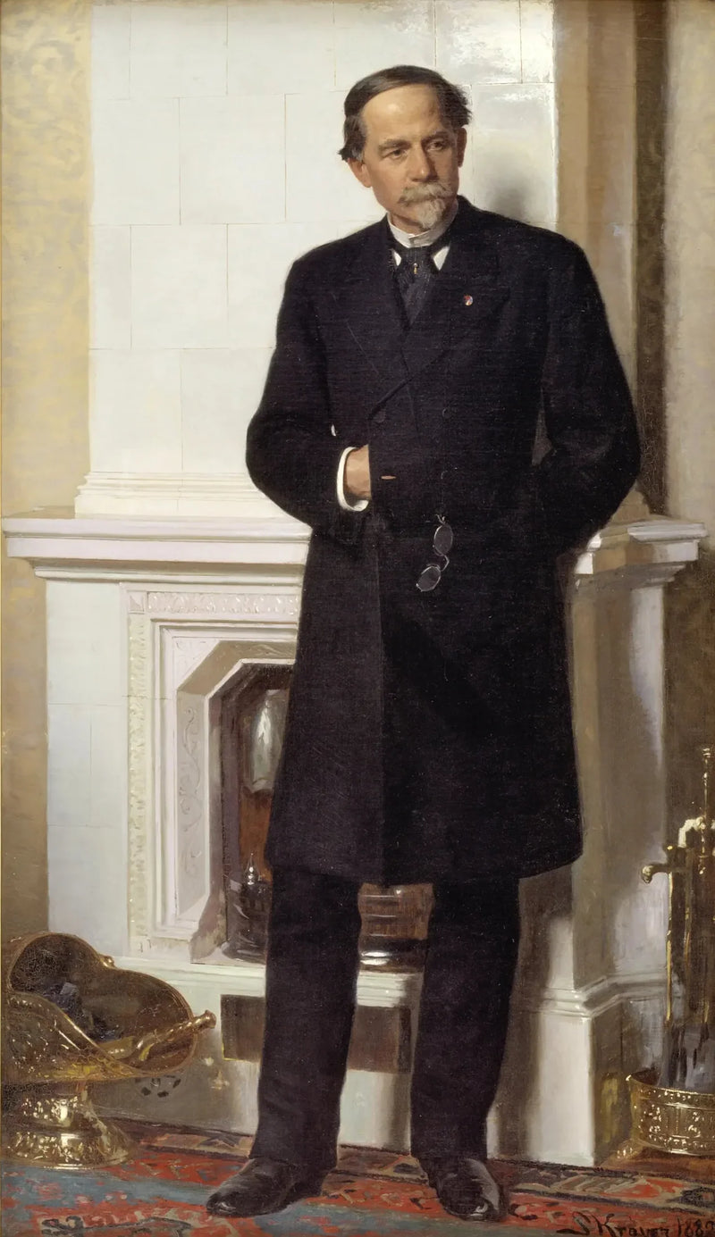 Porträt des Architekten Ferdinand Meldahl - Peder Severin Krøyer