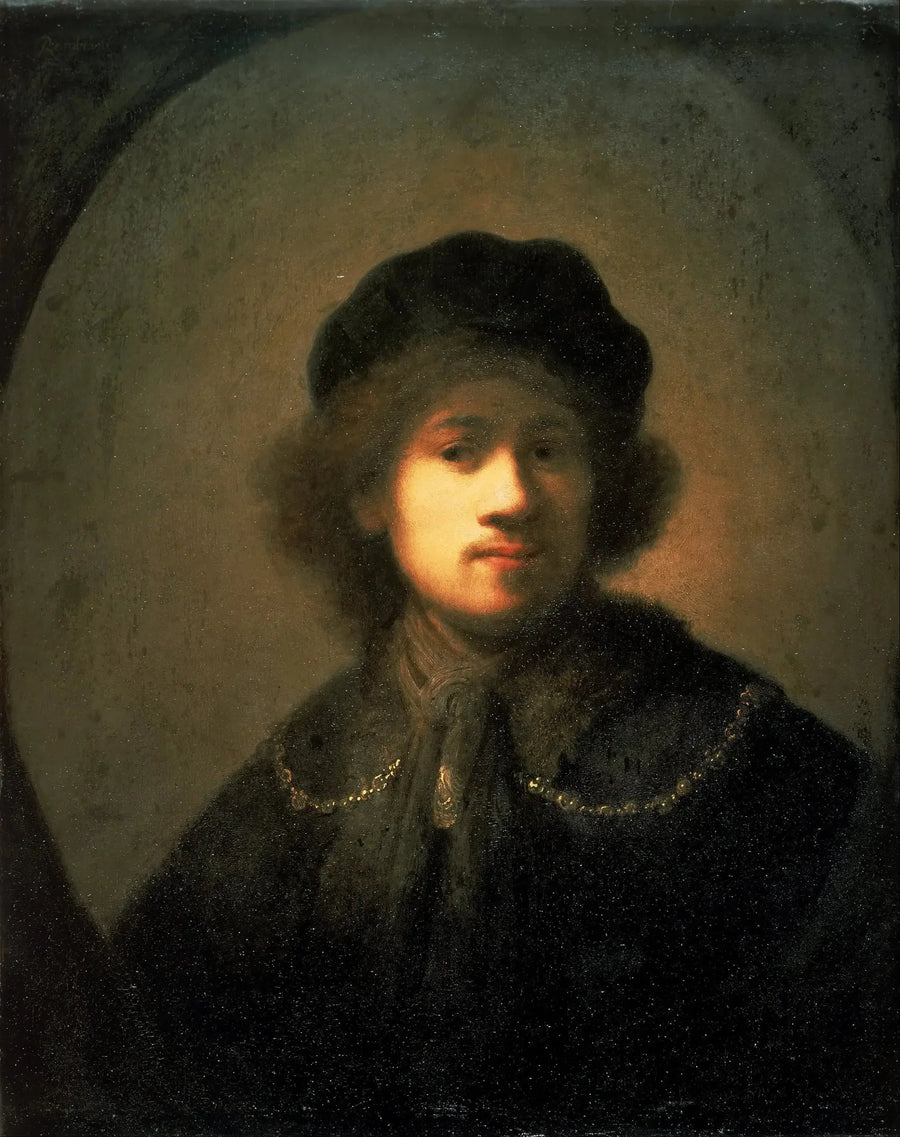 Porträt des Künstlers als junger Mann - Rembrandt