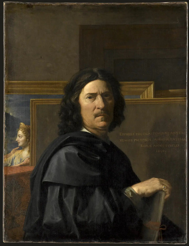 Porträt des Künstlers - Nicolas Poussin