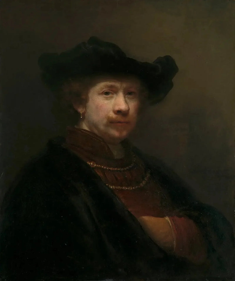 Porträt des Künstlers, gemalt 1641 - Rembrandt