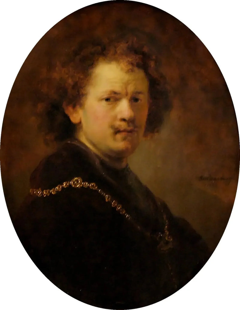 Porträt des künstlerischen Kopfes ohne Hut - Rembrandt