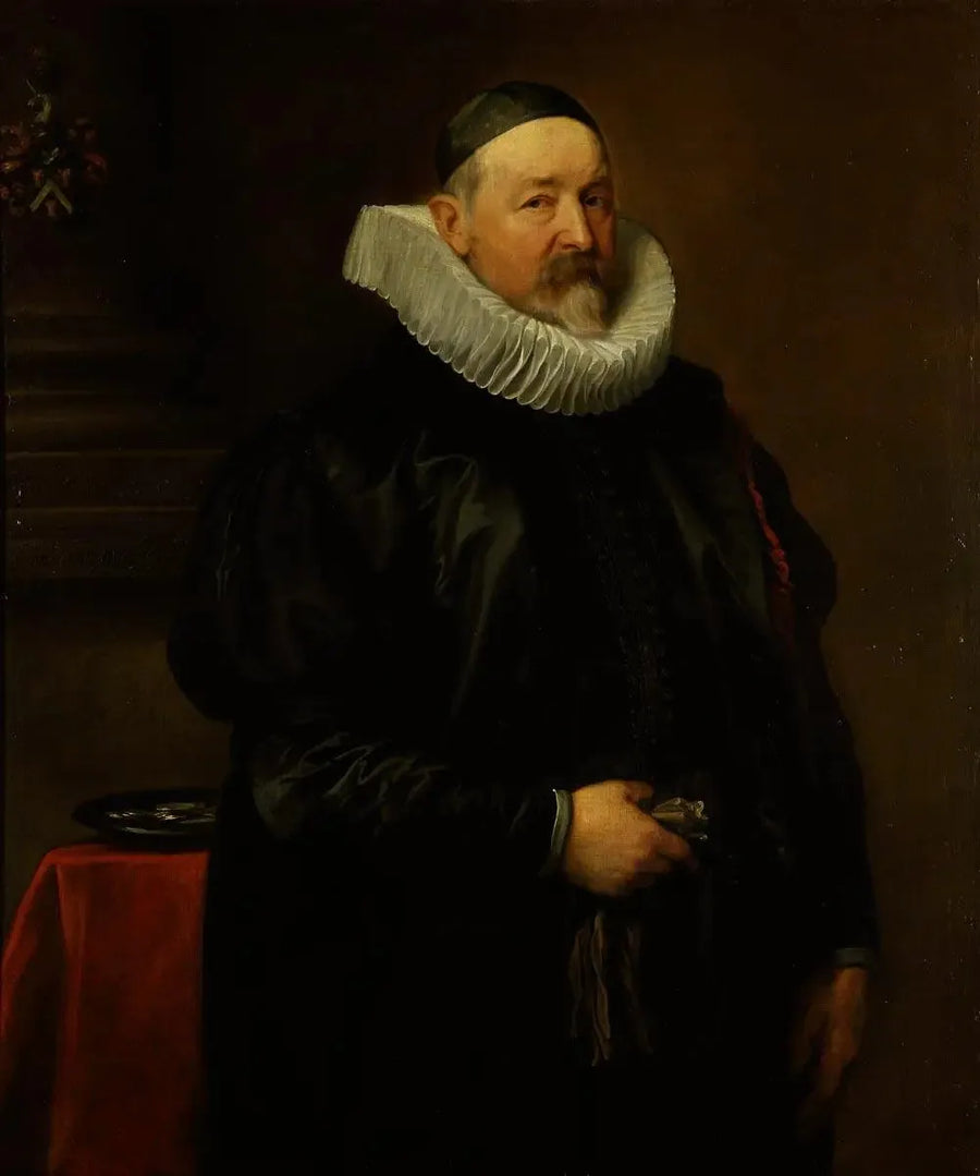Portrait des Stadtpfarrers von Antwerpen, Adriaen Stevens, 68 Jahre alt - Antoine van Dyck