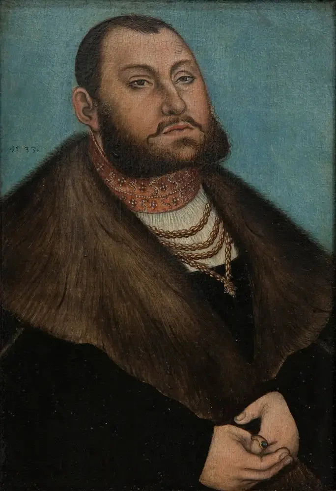 Porträt des Kurfürsten Johann Friedrich des Großmütigen von Sachsen (1503-1554) - Lucas Cranach der Ältere