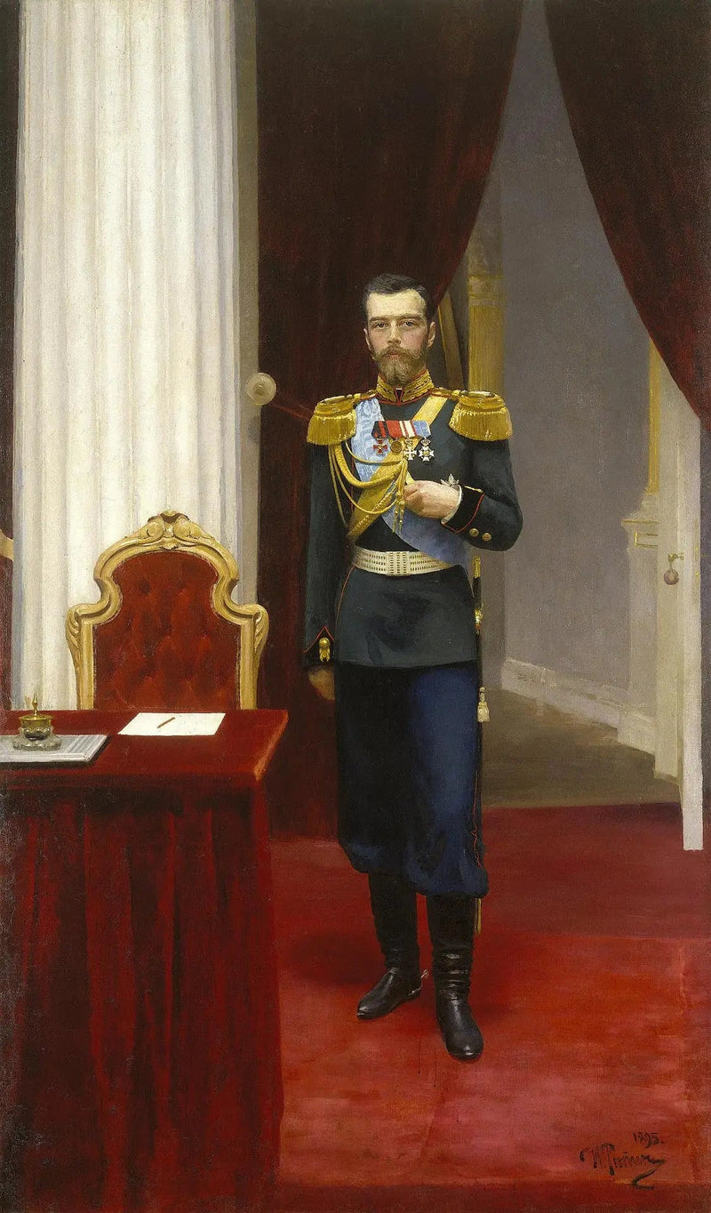 Porträt des Kaisers Nikolaus II. - Ilya Repin
