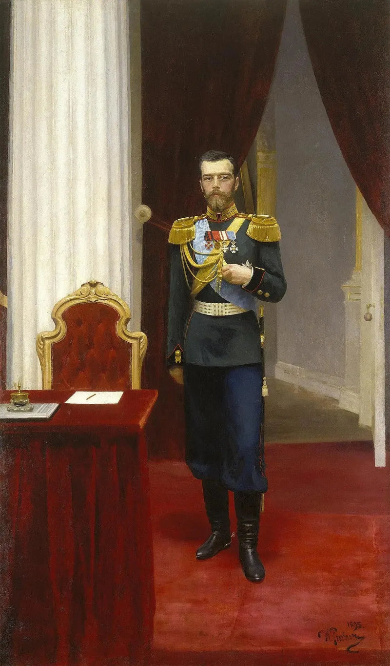 Porträt des Kaisers Nikolaus II. - Ilya Repin