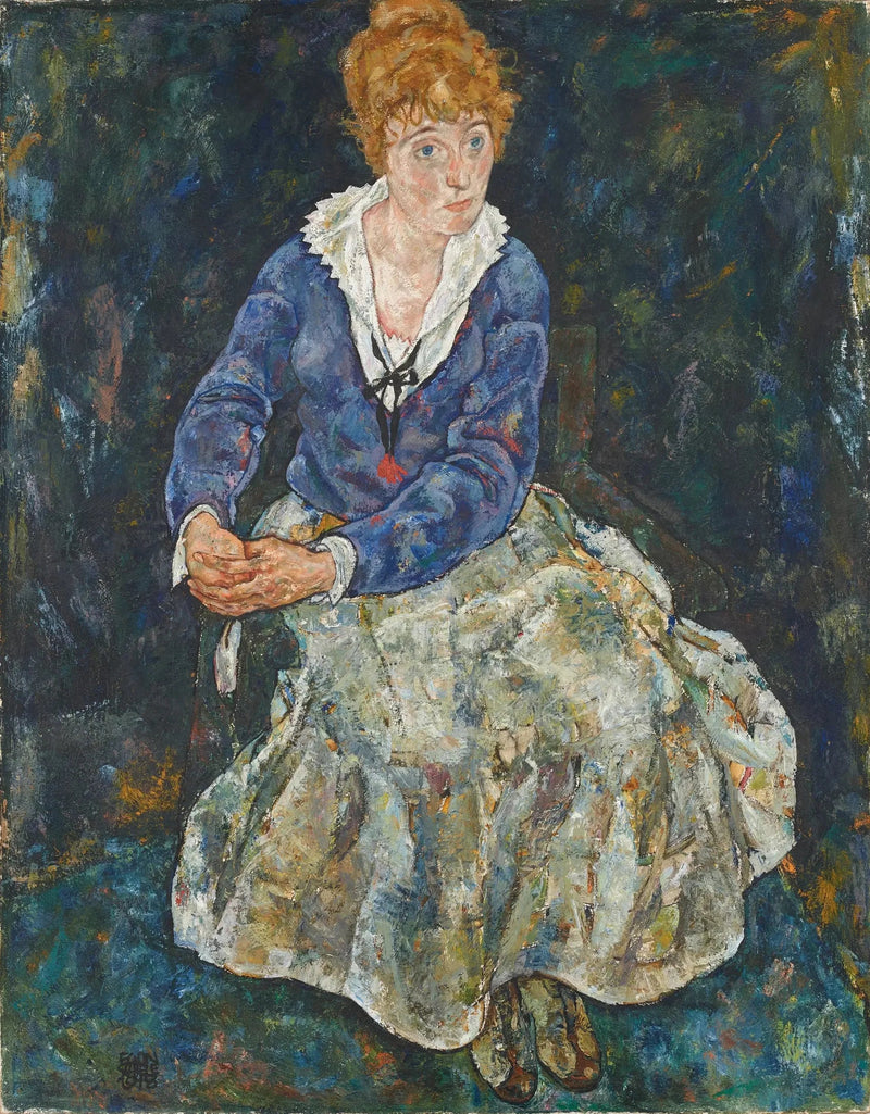 Porträt der Ehefrau des Künstlers, Edith Schiele - Egon Schiele