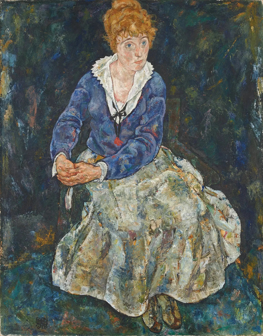 Porträt der Ehefrau des Künstlers, Edith Schiele - Egon Schiele