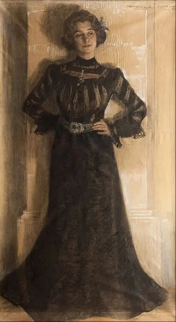 Porträt der Ehefrau des Künstlers: Marie Kröyer - Peder Severin Krøyer