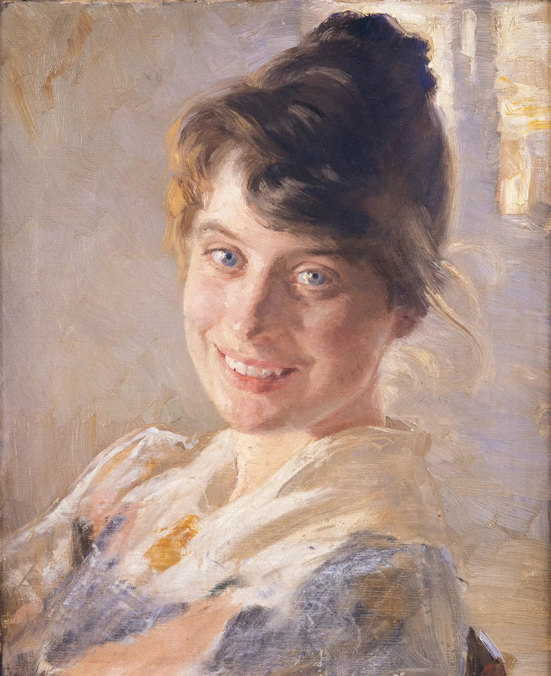 Porträt der Ehefrau des Künstlers, Marie - Peder Severin Krøyer
