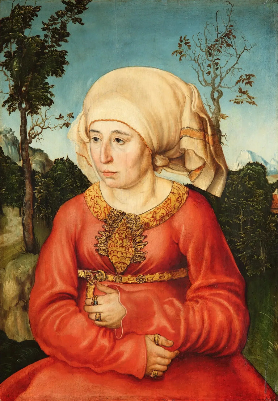 Porträt der Ehefrau eines Juristen - Lucas Cranach der Ältere