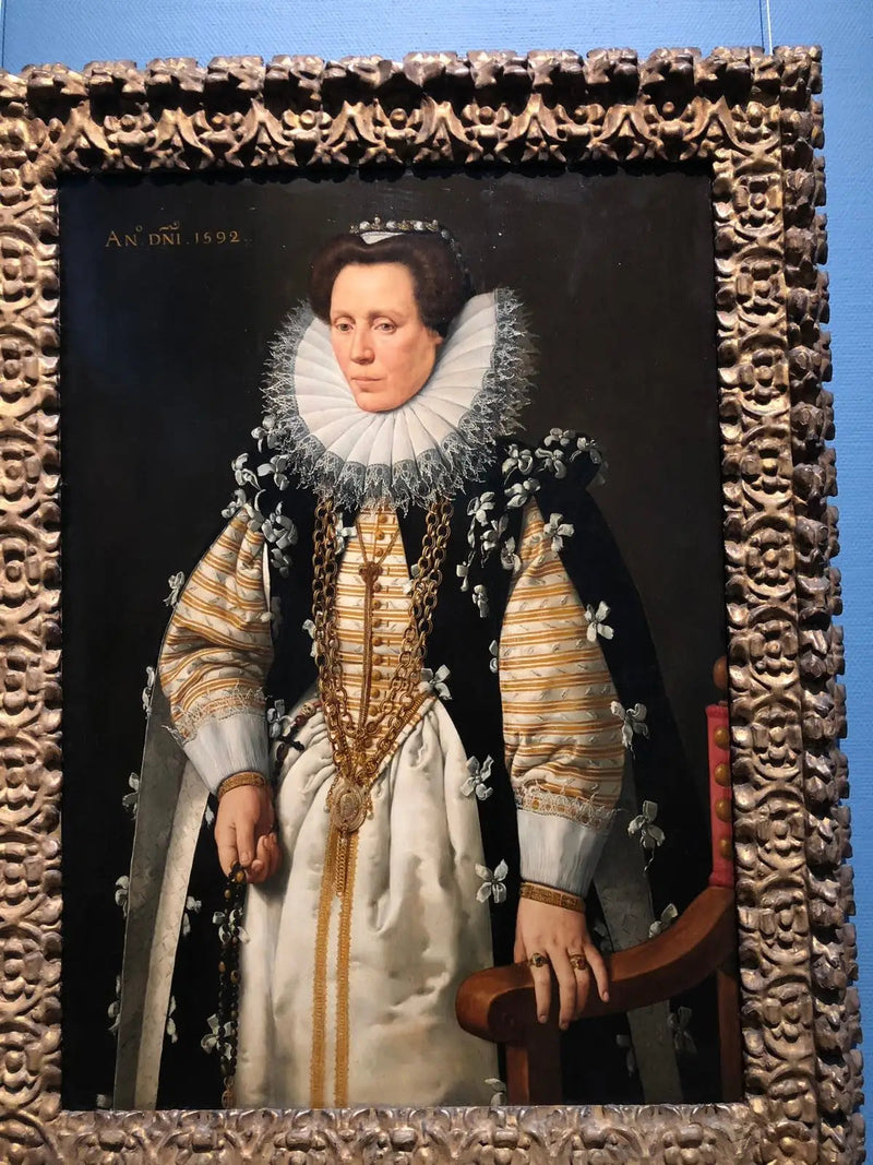 Portrait der Ehefrau von Nicolas de Hellincx - Frans Pourbus der Jüngere