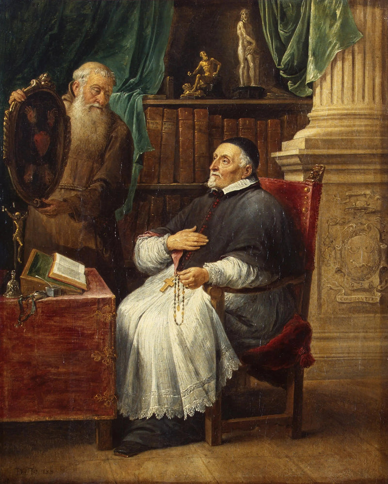 Porträt des Bischofs Antonius Triest und seines Bruders Eugène, Kapuziner - David Teniers der Jüngere