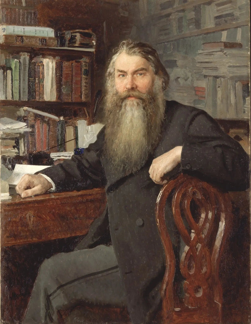 Portrait des Historikers und Archäologen Ivan Egorovich Zabelin - Ilya Repin