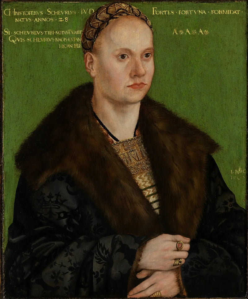 Porträt des Humanisten Christoph Scheurl - Lucas Cranach der Ältere