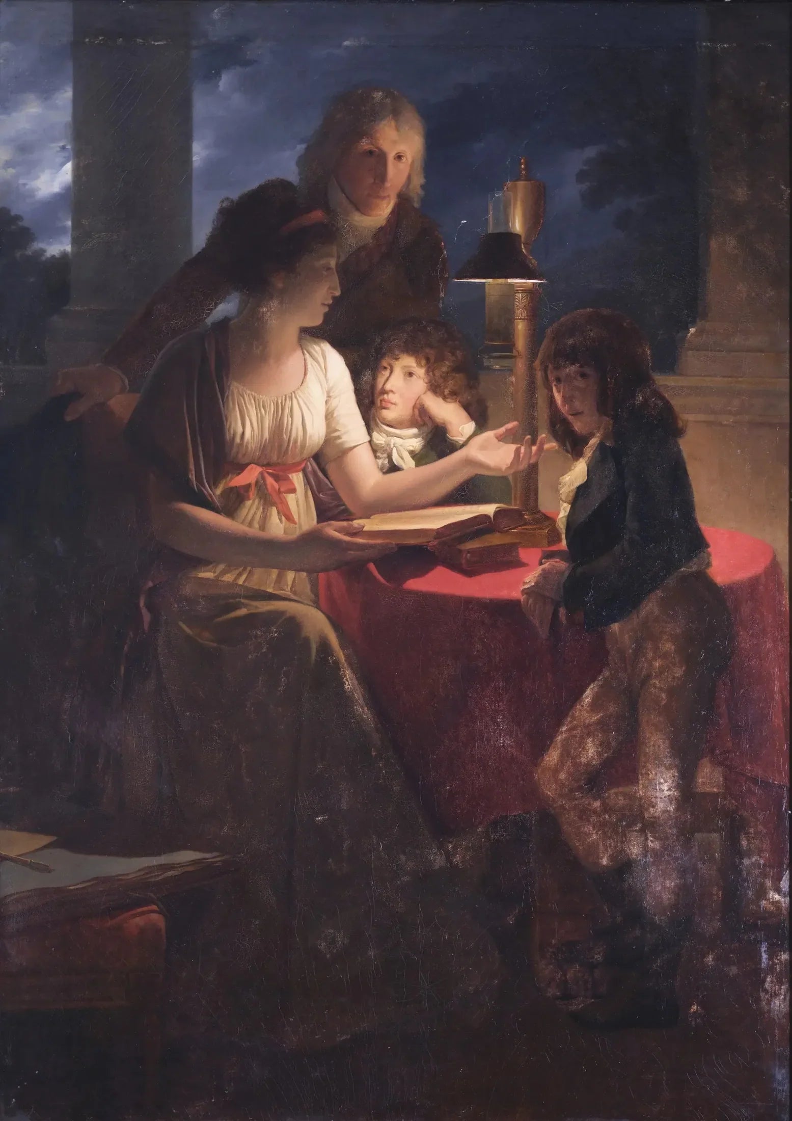 Portrait de l'orfèvre Henri Auguste et de sa famille - François Gérard image 1 tableau peint à l’huile sur toile