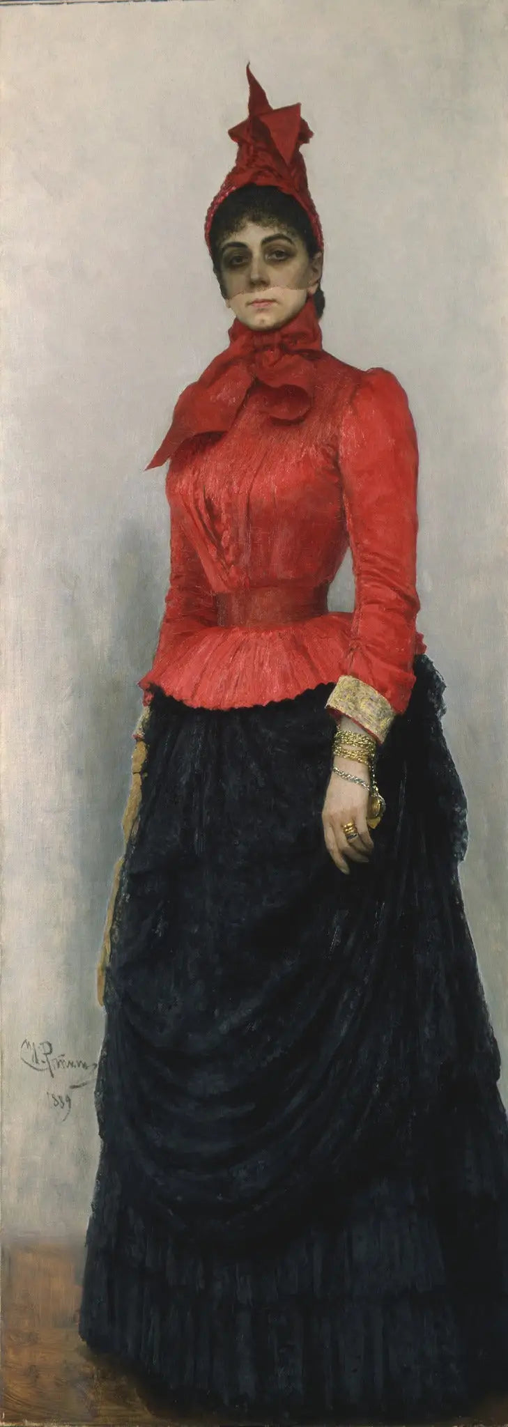 Portrait der Baronin V.I. Ikskul von Hildenbandt - Ilya Repin
