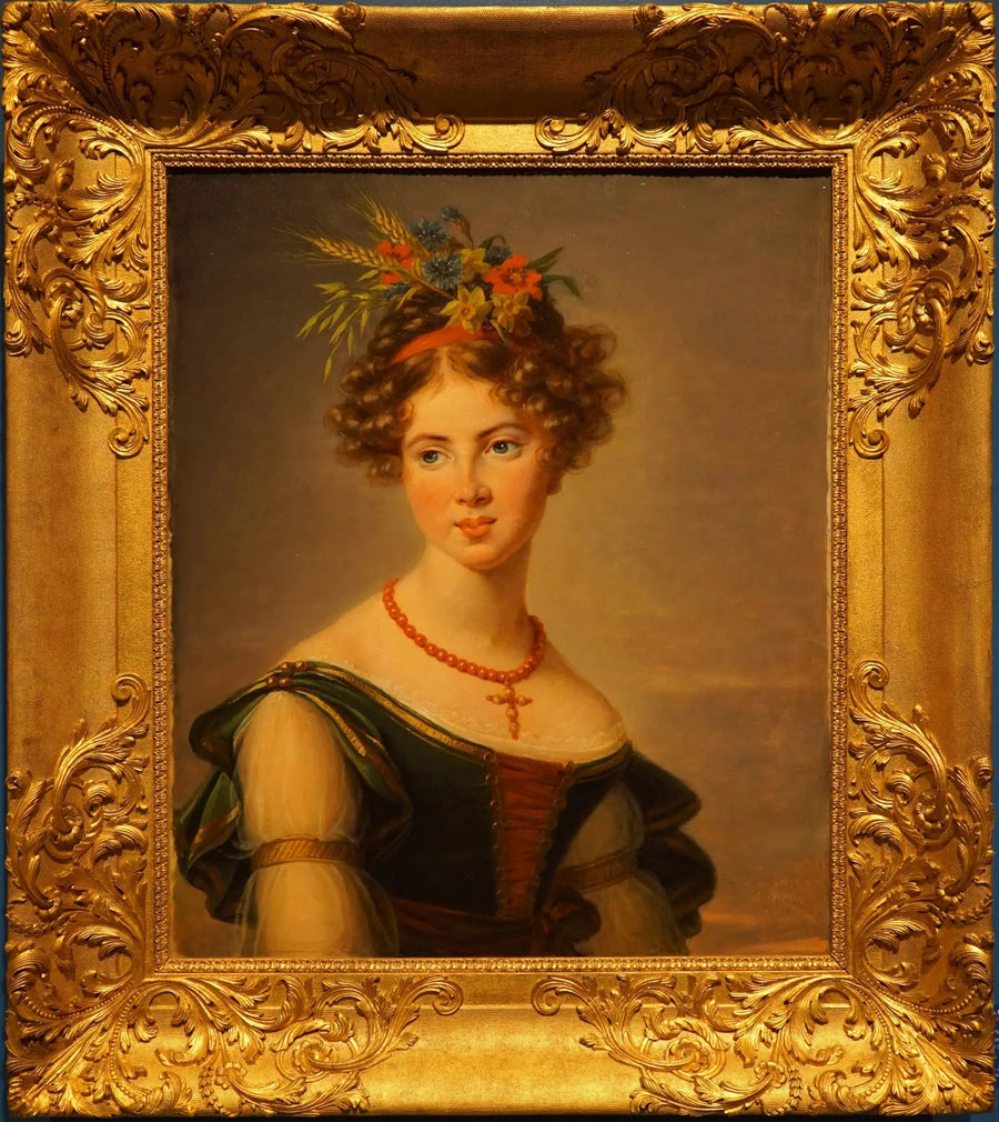 Porträt der Gräfin Joséphine Mathilde Henriette Caroline de Baussancourt, née Bernard de Sassenay - Élisabeth Vigée Le Brun