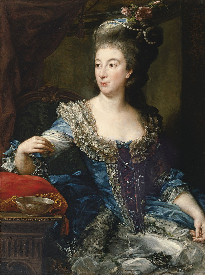 Porträt der Gräfin Maria Benedetta di San Martino - Pompeo Batoni