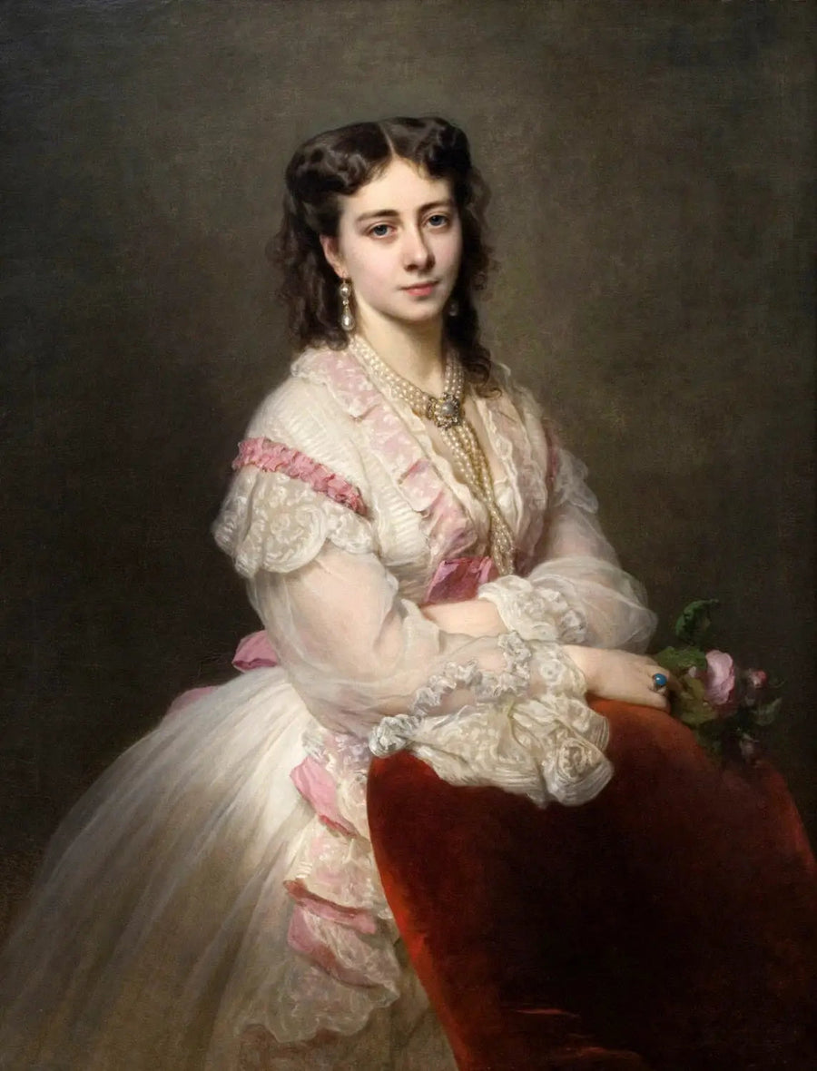 Portrait der Gräfin Marie Branicka de Bialacerkiew [geborene Prinzessin Sapieha] - Franz Xaver Winterhalter