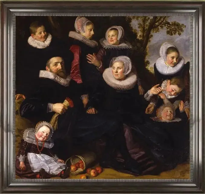 Portrait der Familie Van Campen in einer Landschaft (Fragment links) - Frans Hals