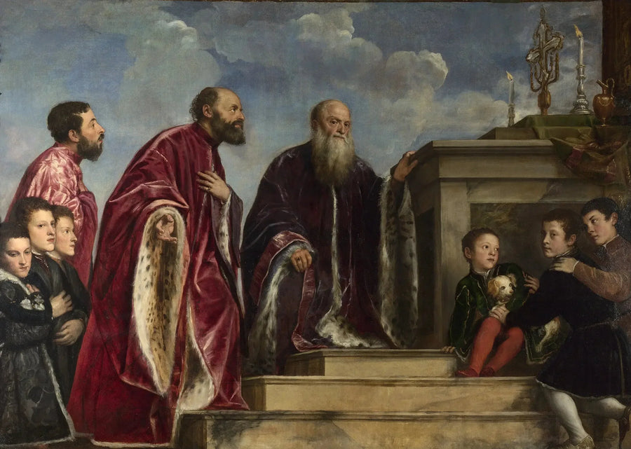 Portrait der Familie Vendramin - Titian