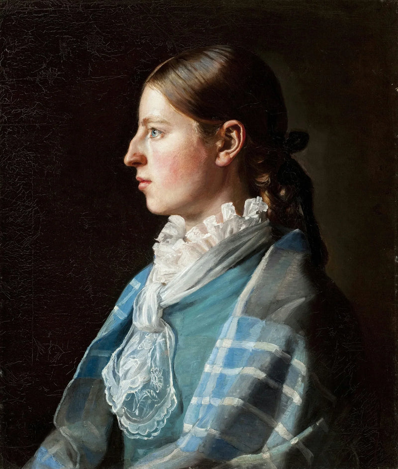 Porträt der Verlobten des Künstlers, Anna Brøndum. – Michael Peter Ancher