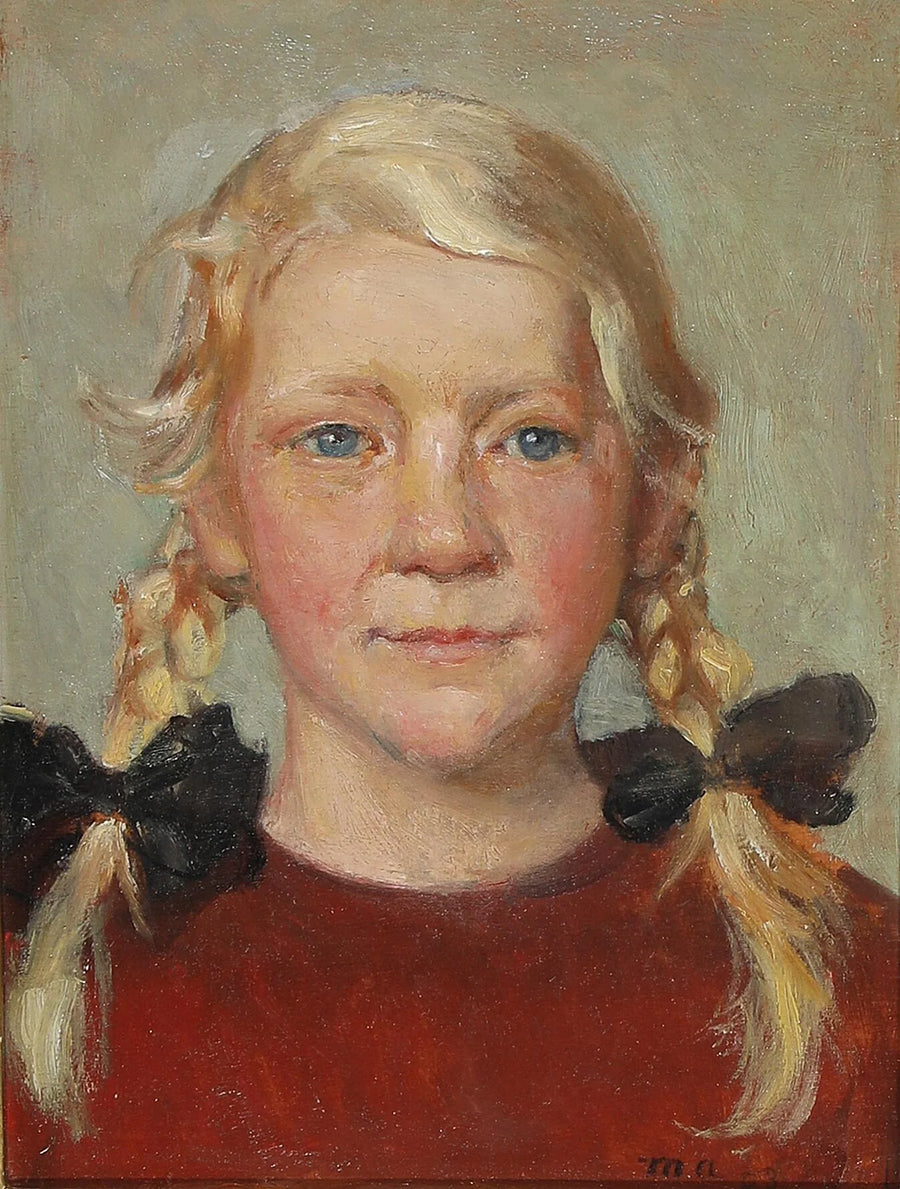 Porträt der Tochter des Fischers Fedder. – Michael Peter Ancher
