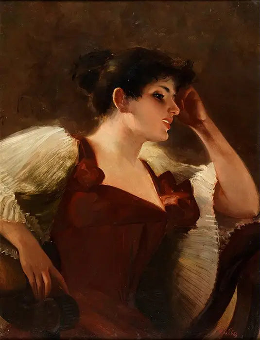 Portrait des Künstlers' Tochter - Luis Ricardo Falero