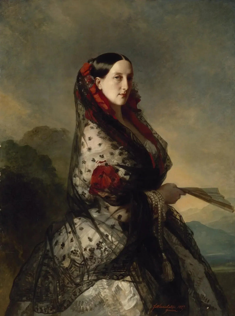Portrait der Großherzogin Maria Nikolaïevna - Franz Xaver Winterhalter