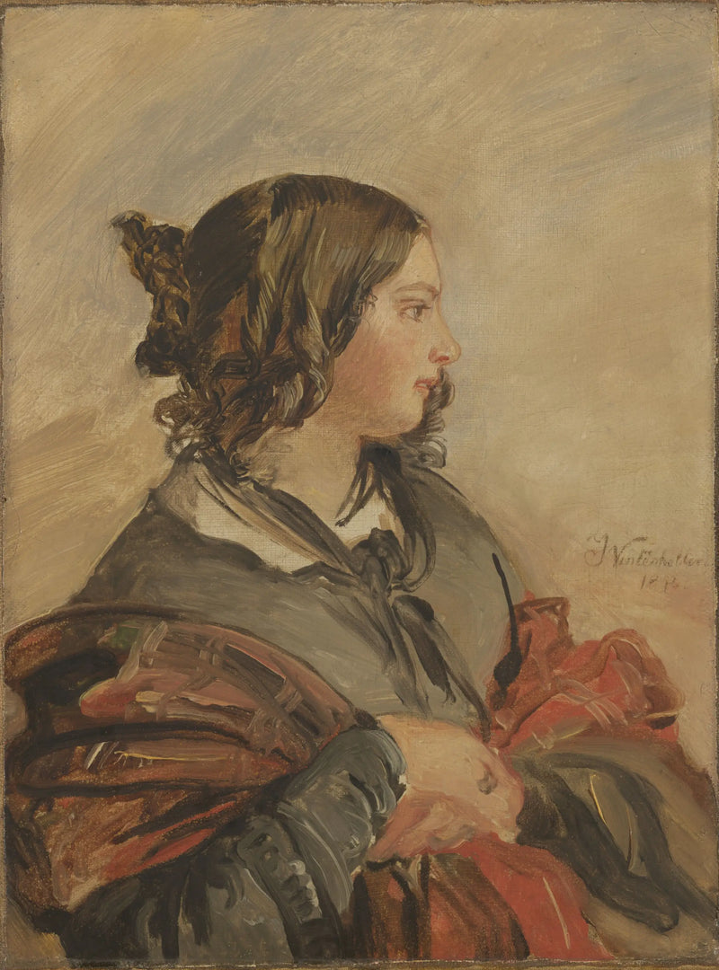 Portrait der jungen Königin Victoria - Franz Xaver Winterhalter