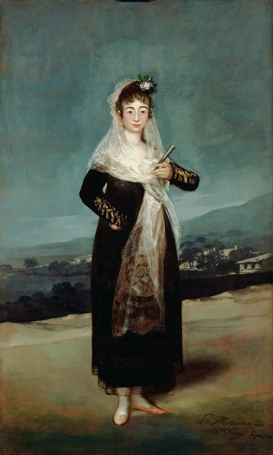 Porträt der Marquise von Santiago - Francisco de Goya