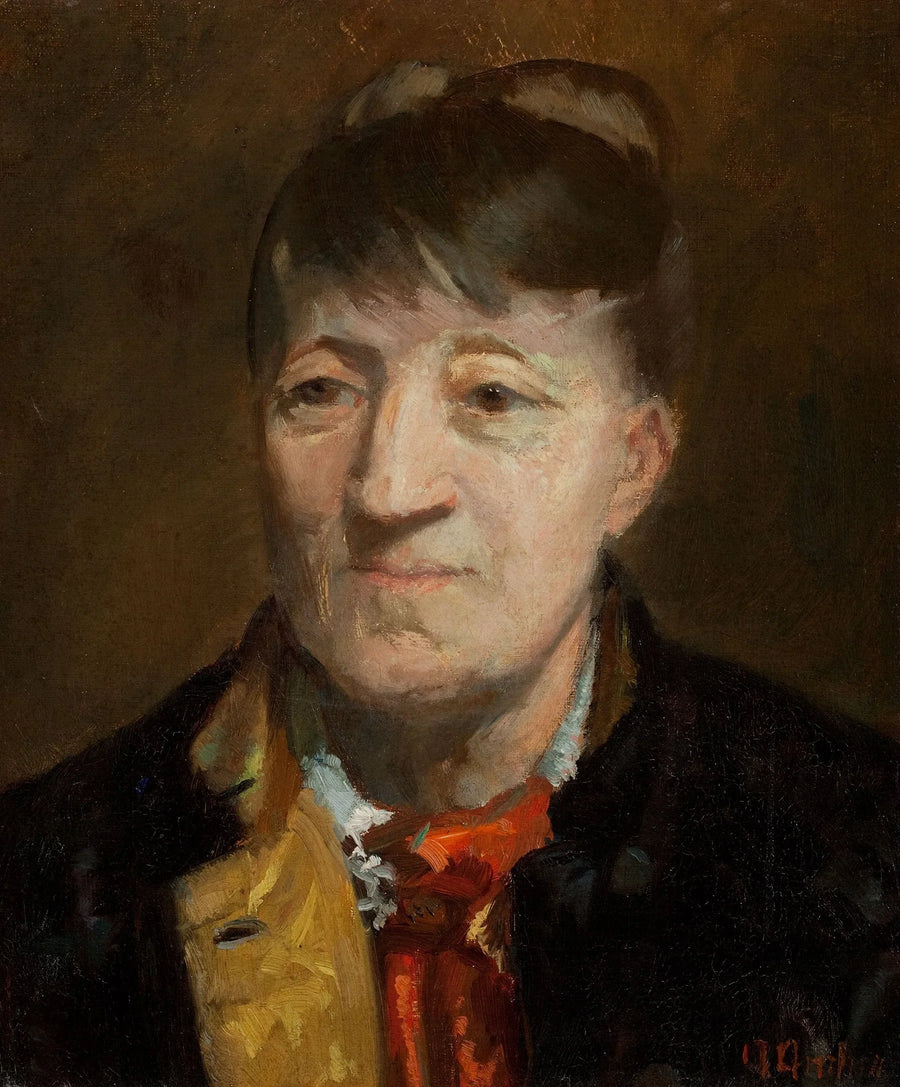 Porträt der norwegischen Malerin Kitty Kielland. -Anna Ancher