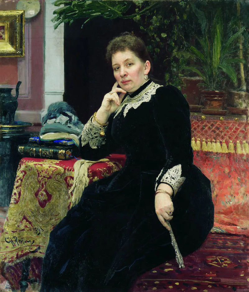 Portrait der Philanthropin Olga Sergueïevna Alexandrova-Heinz - Ilya Repin